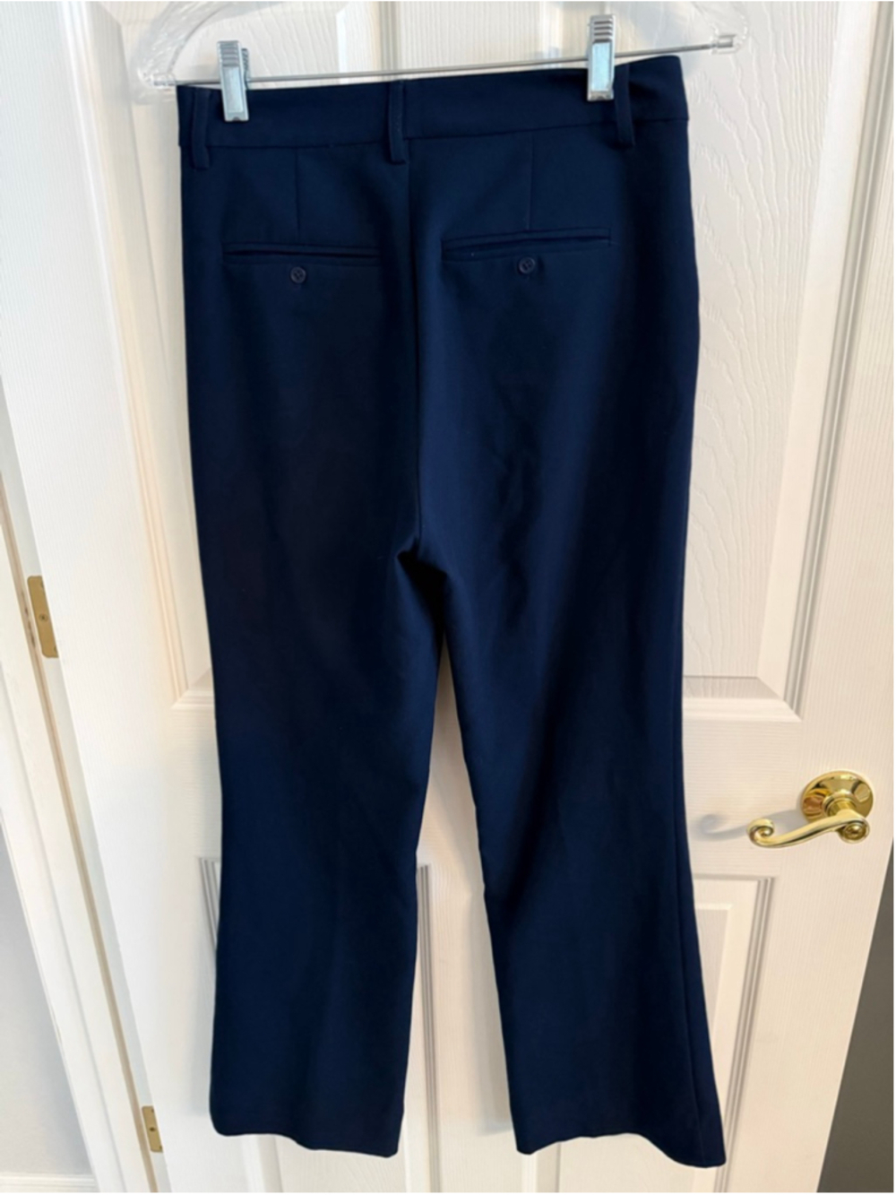 EUC PAIGE Navy Blue Pleated Wide-Leg Trouser Pants size 2 - Picture 2 of 8